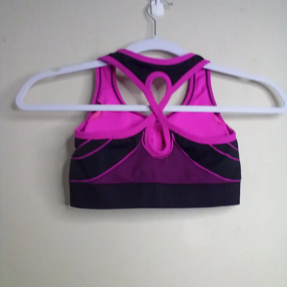 Danskin Now Sports Bra Women S Active Athletic Workout Purple Black